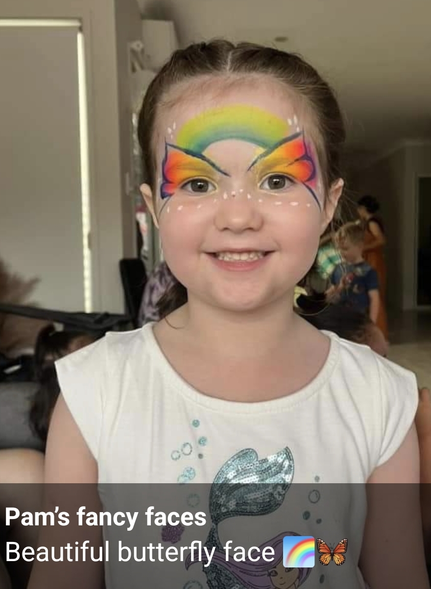Face painter - Pams fancy faces | 104 Cambridge St, Rothwell QLD 4022, Australia | Phone: 0481 964 681