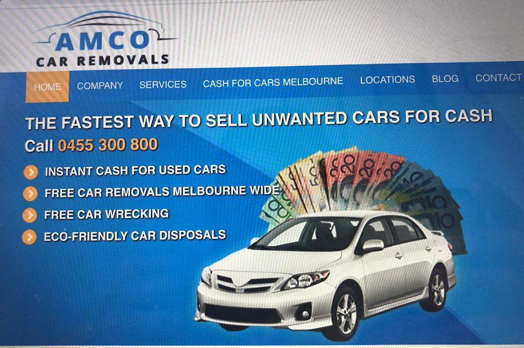 Amco Car Removals | car repair | 159A Ashley St, Braybrook VIC 3019, Australia | 0455300800 OR +61 455 300 800