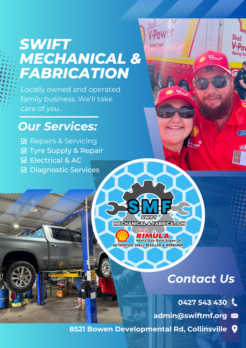 Swift Mechanical and Fabrication | 8521 Bowen Developmental Rd, Collinsville QLD 4804, Australia | Phone: 0427 543 430