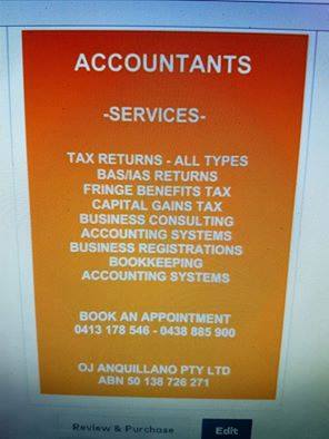 OJ Anquillano Pty Ltd | accounting | 10/6 Rebound Ct, Narre Warren VIC 3805, Australia | 0413178546 OR +61 413 178 546