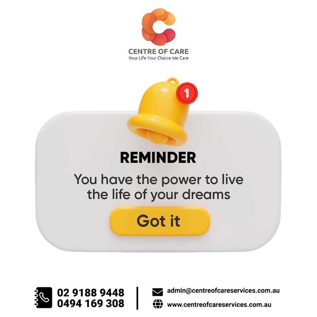 Centre Of Care Disability Services | 149 Warnervale Rd, Hamlyn Terrace NSW 2259, Australia | Phone: (02) 9188 9448