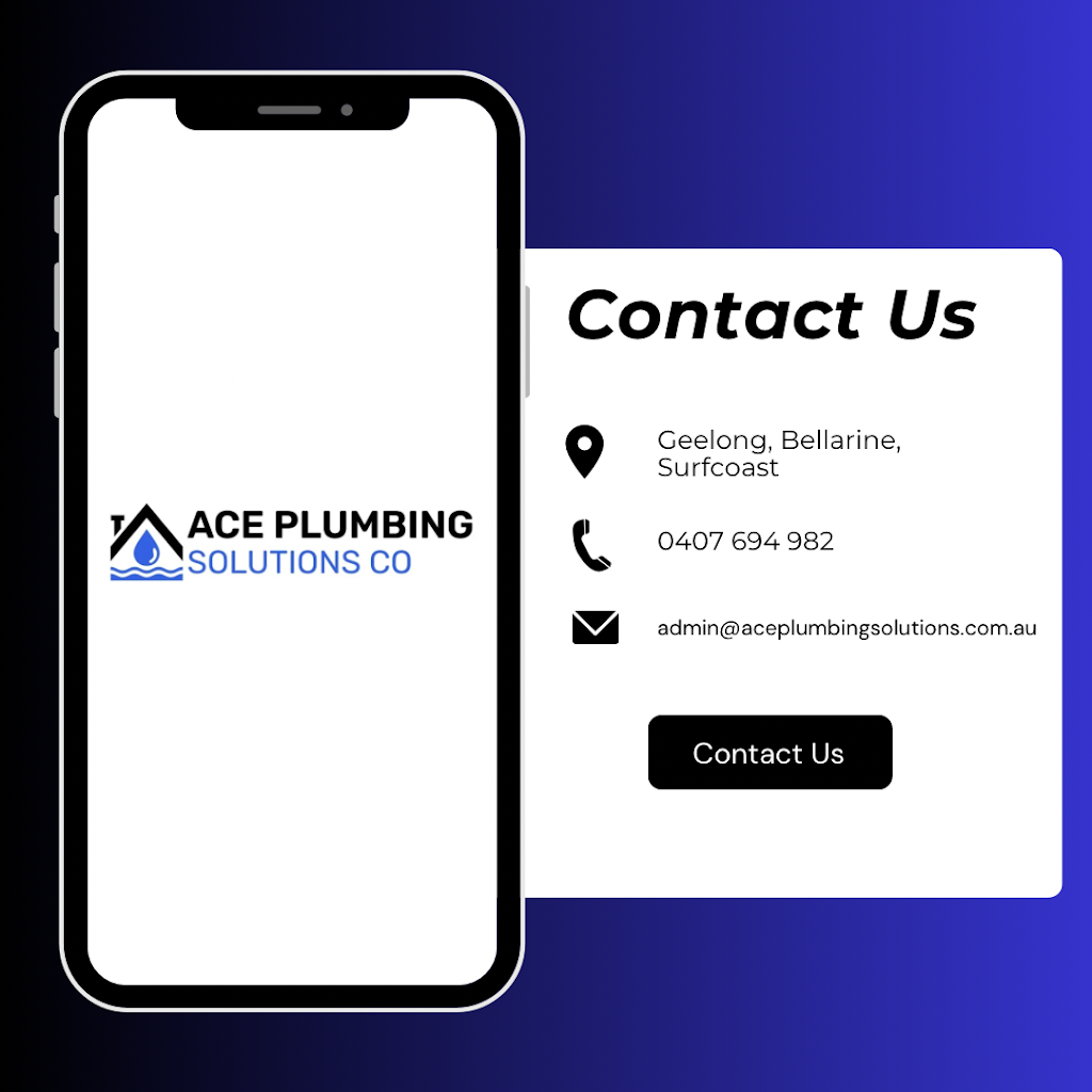 Ace Plumbing Solutions Co | 18 Hoddle Dr, Leopold VIC 3224, Australia | Phone: 0407 694 982