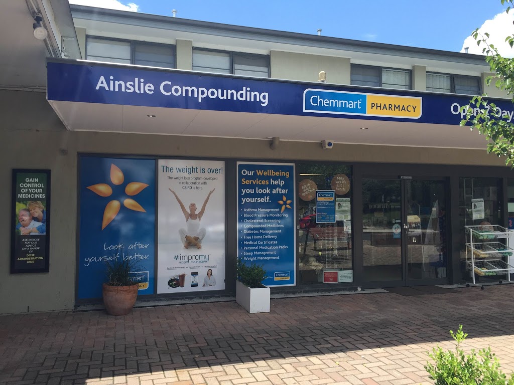 Ainslie TerryWhite Chemmart Compounding Pharmacy | pharmacy | 17 Edgar St, Ainslie ACT 2602, Australia | 0262487708 OR +61 2 6248 7708