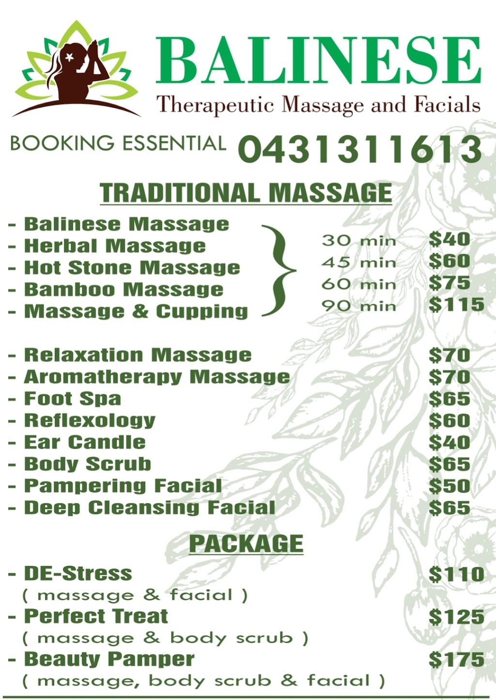 Balinese Massage |  | Marina Pier Nail Bar and Beauty. Shop R21, Holdfast Shores, Promenade, Glenelg SA 5045, Australia | 0431311613 OR +61 431 311 613