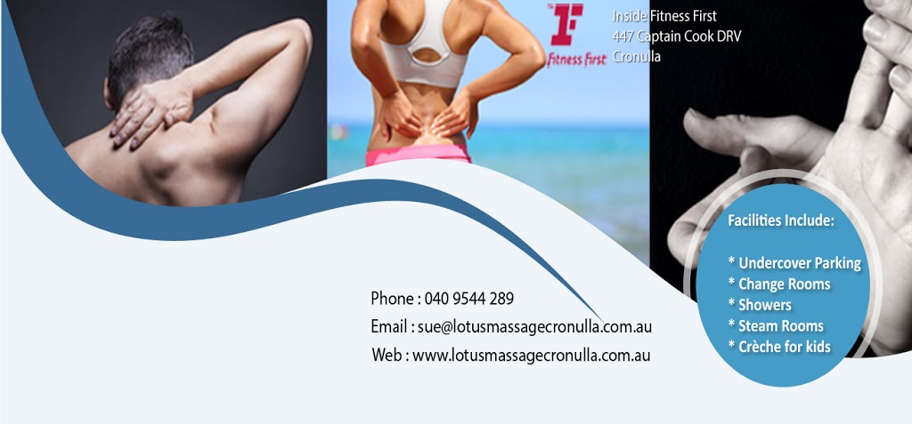 Lotus Massage Cronulla | 1/447 Captain Cook Dr, Cronulla NSW 2230, Australia | Phone: 0409 544 289