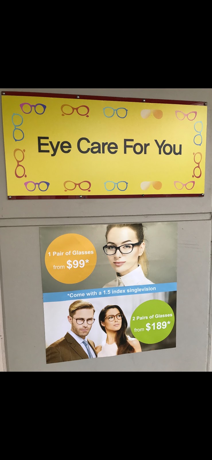 Eyecare For You Optomertrist | store | 6/2756 Albany Hwy, Kelmscott WA 6111, Australia | 0894951980 OR +61 8 9495 1980