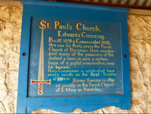 St Pauls Church, Edwards Crossing | church | 100 Spavens Rd, Beverley WA 6304, Australia