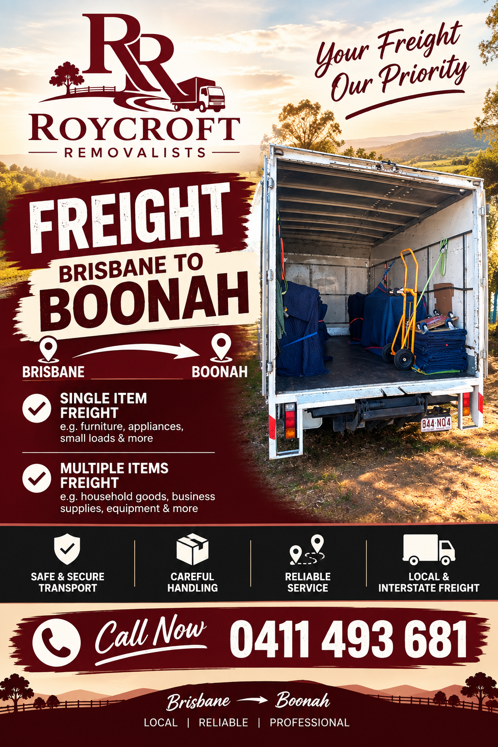 Roycroft Removalists | 5 Arthur Terrace, Boonah QLD 4310, Australia | Phone: 0411 493 681