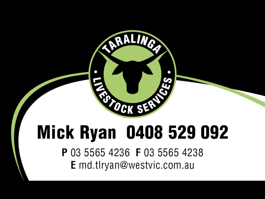 Taralinga Livestock Services | food | 481 Cathcarts Ford Rd, Grassmere VIC 3281, Australia | 0408529092 OR +61 408 529 092