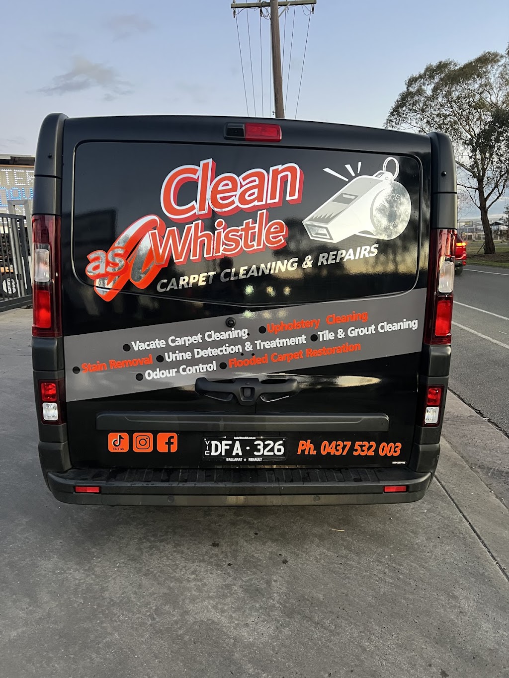 Clean as a Whistle | 6 Comb St, Soldiers Hill VIC 3350, Australia | Phone: 0437 532 003