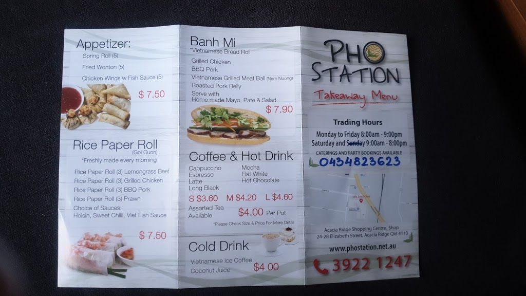 Pho Station | restaurant | Shop 24/28 Elizabeth St, Acacia Ridge QLD 4110, Australia