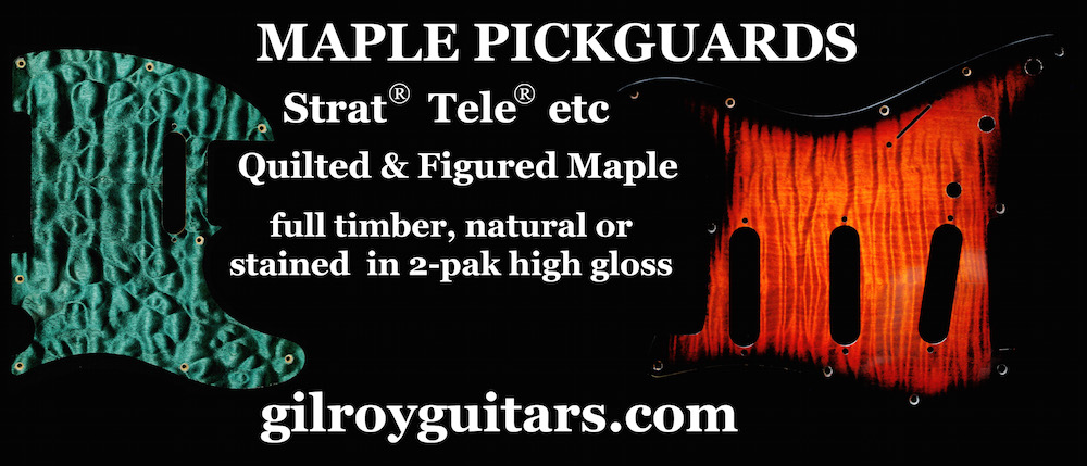 Gilroy Guitars Pickguards | electronics store | 17 Bass St, Queanbeyan East NSW 2620, Australia | 0403091084 OR +61 403 091 084