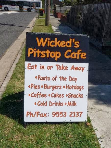 Wickeds Pitstop Cafe | 1 Dissik St, Cheltenham VIC 3192, Australia | Phone: (03) 9553 2137