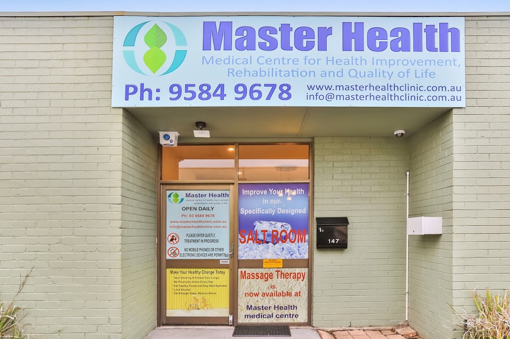 Master Health | hospital | 1b/147 Centre Dandenong Rd, Cheltenham VIC 3192, Australia | 0395849678 OR +61 3 9584 9678