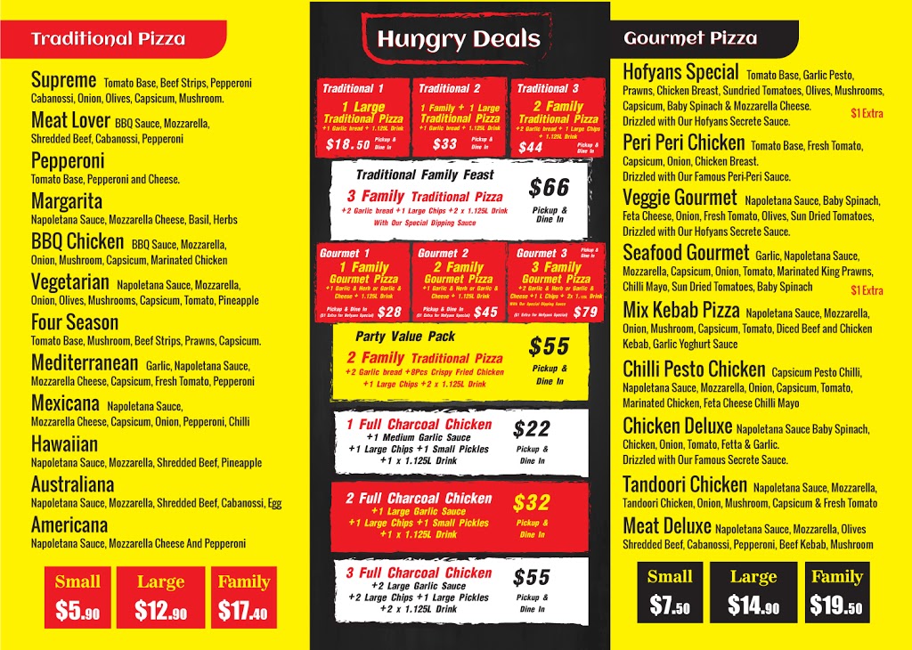 Hofyan Pizza & Kebab | shop 5/8 Central Pl, Ropes Crossing NSW 2760, Australia | Phone: (02) 9673 5004