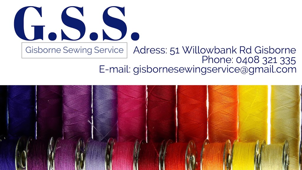 Gisborne Sewing Service | 51 Willowbank Rd, Gisborne VIC 3437, Australia | Phone: 0408 321 335