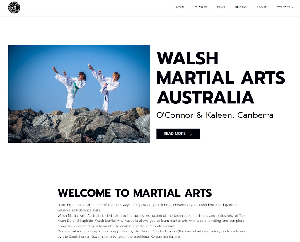 Walsh Martial Arts Kaleen & OConnor | 28 Georgina Cres, Kaleen ACT 2617, Australia | Phone: 0429 918 953