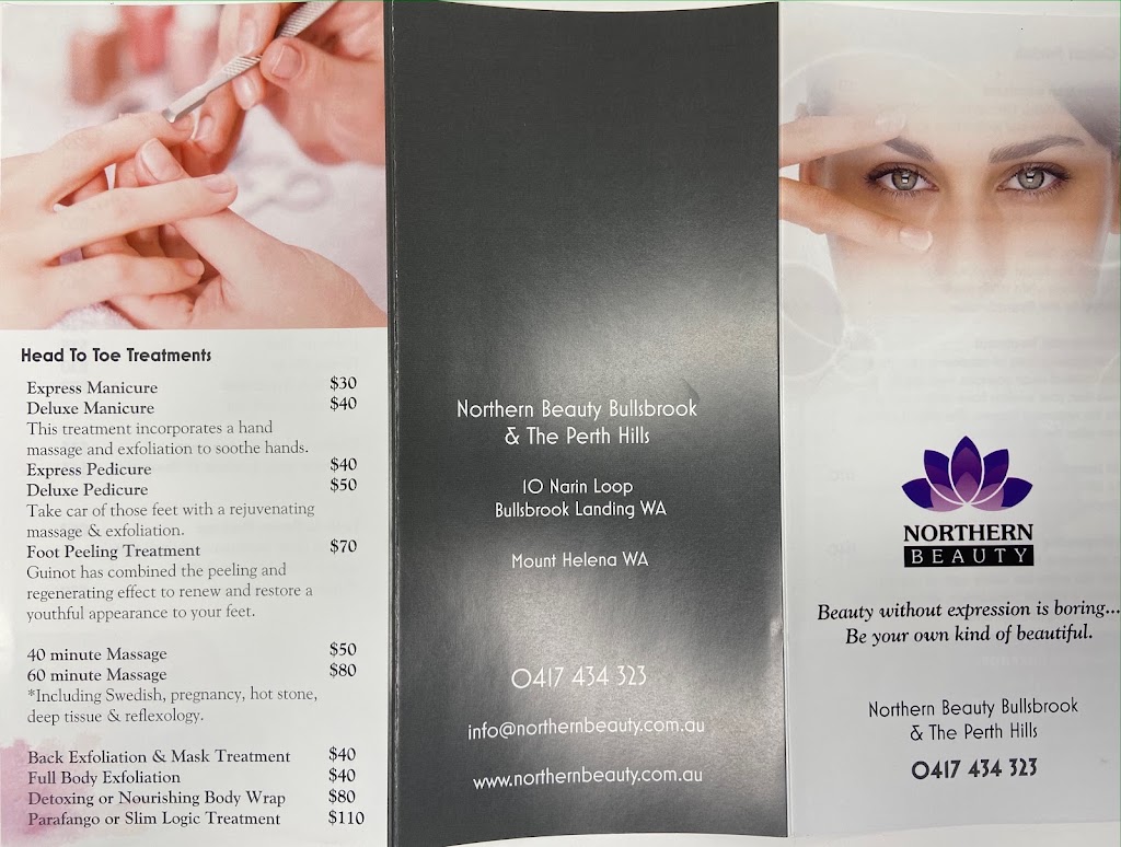 Northern Beauty Bullsbrook | beauty salon | 10 Narin Lp, Bullsbrook WA 6084, Australia | 0417434323 OR +61 417 434 323