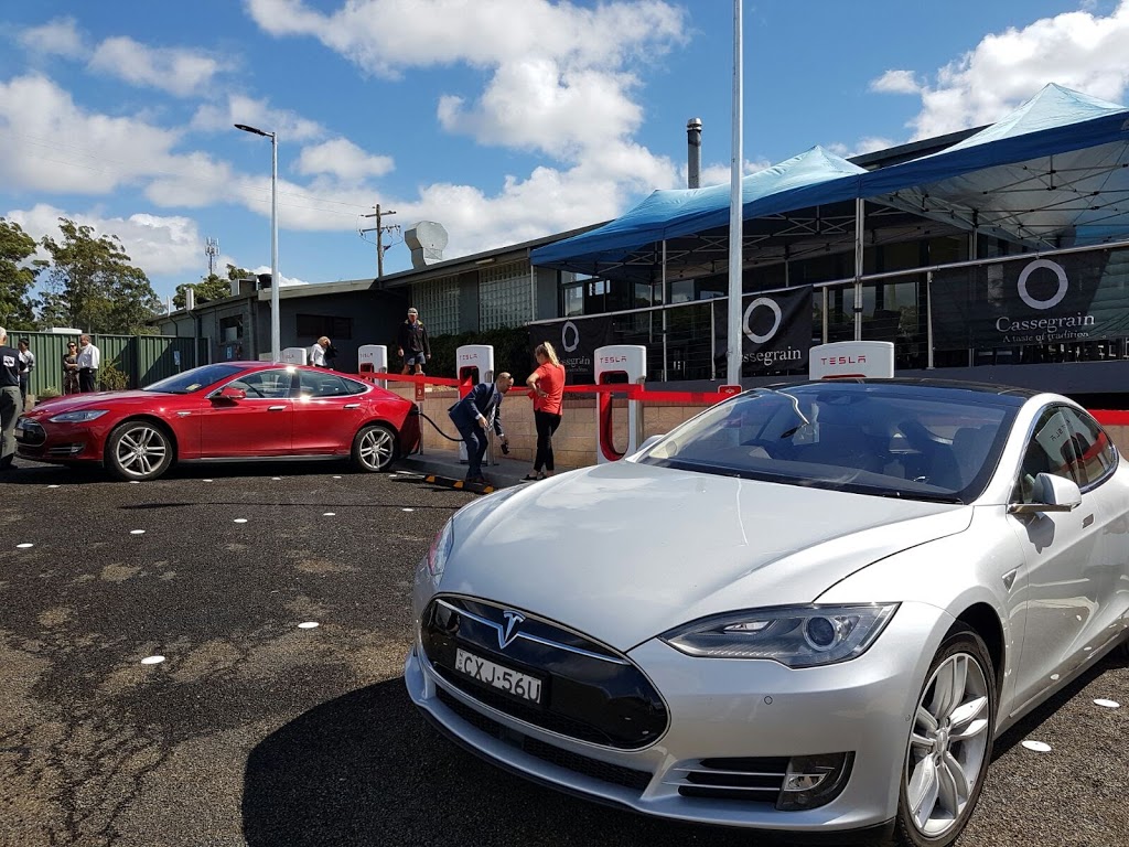 Tesla Supercharger |  | Cassegrain Wines, 10 Winery Dr, Port Macquarie NSW 2444, Australia | 0280152834 OR +61 2 8015 2834