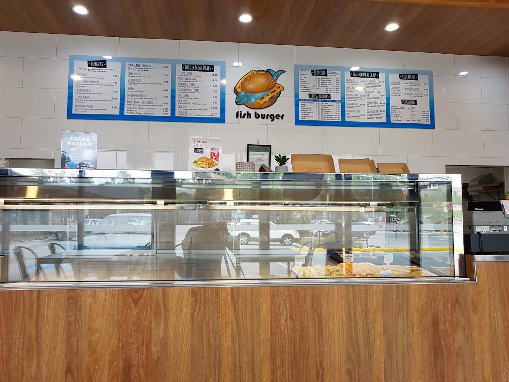 Fish Burger | 6/85 Leon Capra Dr, Augustine Heights QLD 4300, Australia | Phone: (07) 3814 4954