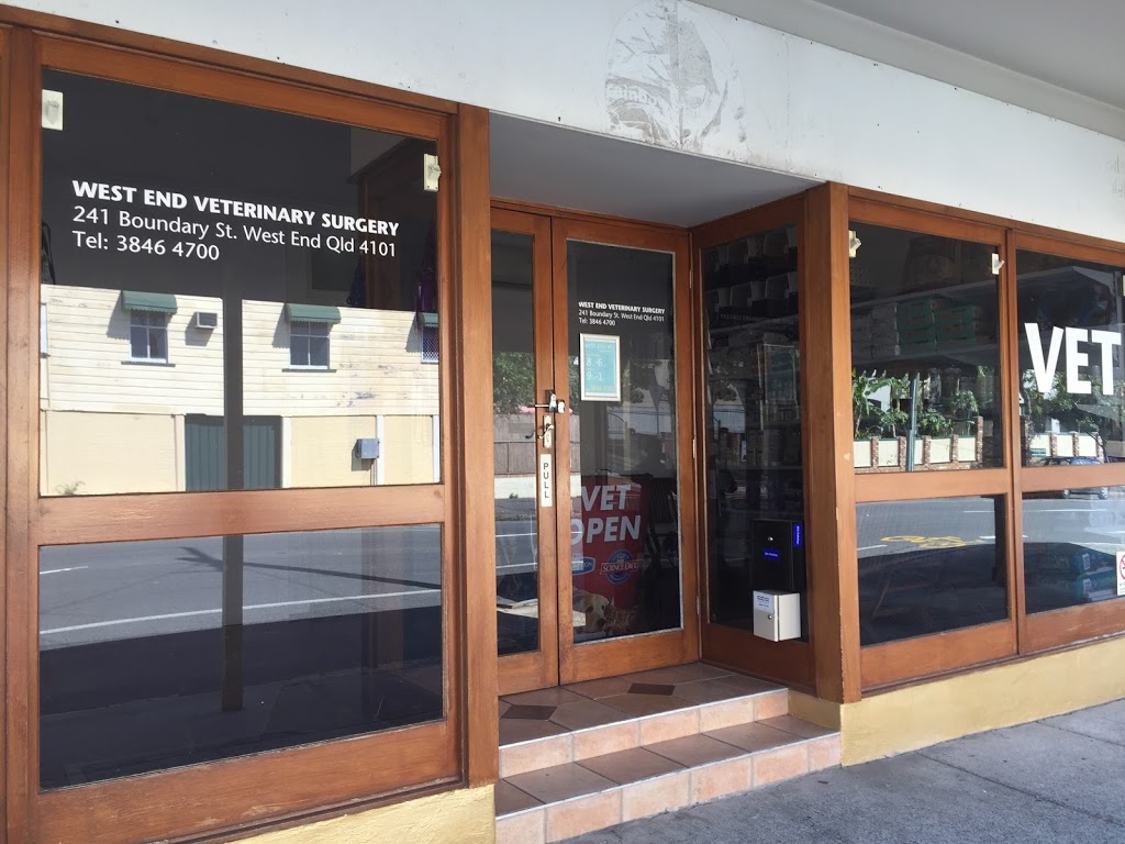 West End Veterinary Surgery | pet store | 241 Boundary St, West End QLD 4101, Australia | 0738464700 OR +61 7 3846 4700