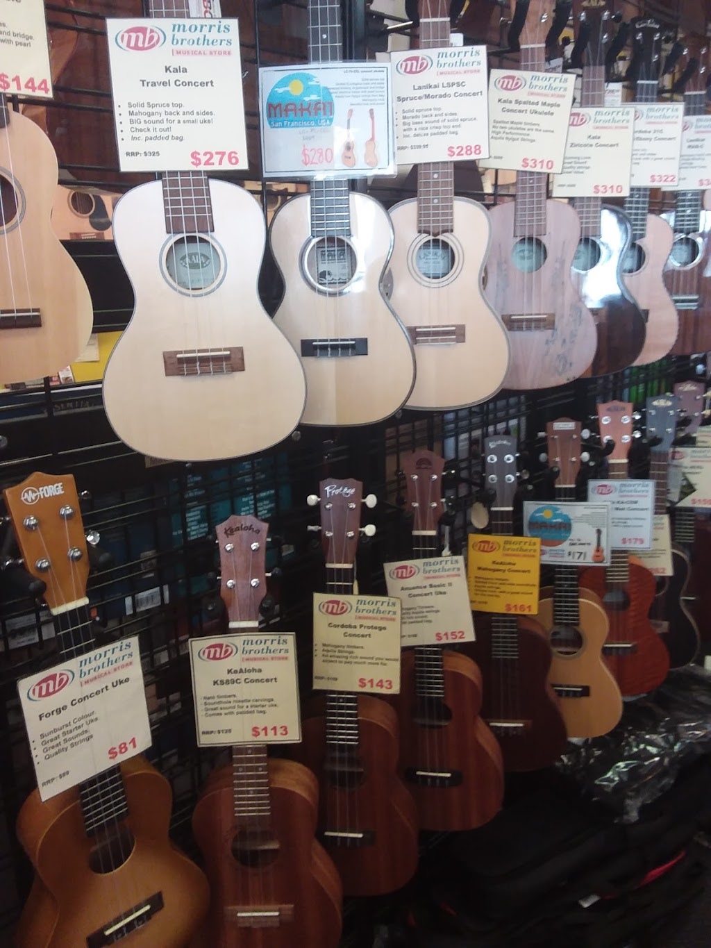 Morris Brothers Musical Store | electronics store | 2/17 Billabong St, Stafford QLD 4053, Australia | 0733563299 OR +61 7 3356 3299