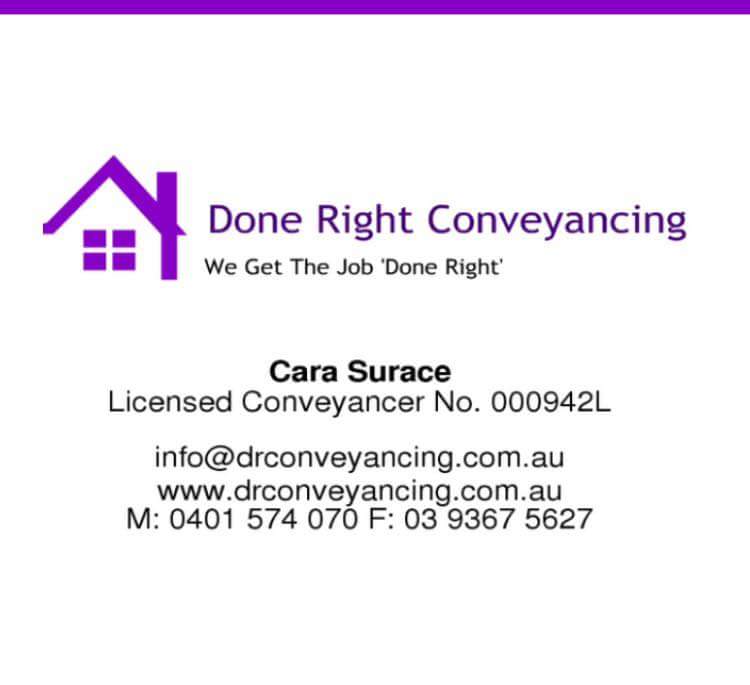 Done Right Coveyancing | lawyer | 6 Torro Walk, Sydenham VIC 3037, Australia