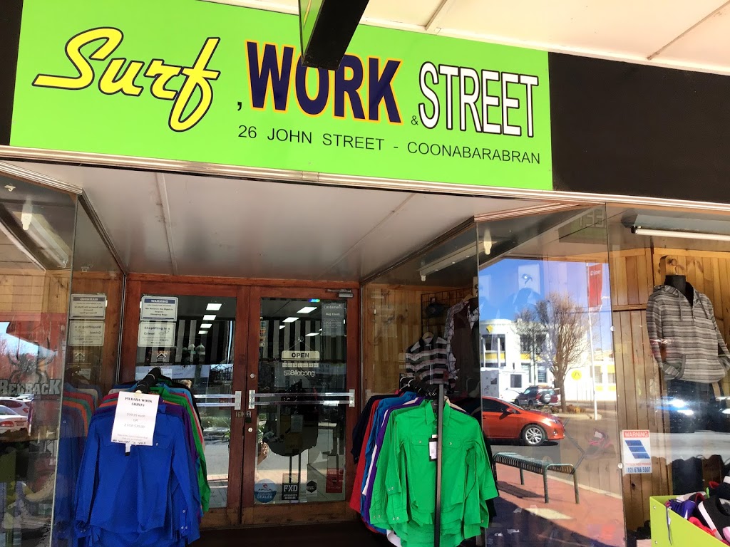 SURF WORK & STREET | clothing store | 26 John St, Coonabarabran NSW 2357, Australia