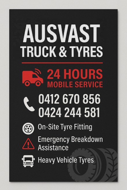 AusVast Mobile Truck Tyre Repair | 1407 Dohertys Rd, Mount Cottrell VIC 3024, Australia | Phone: 0412 670 856