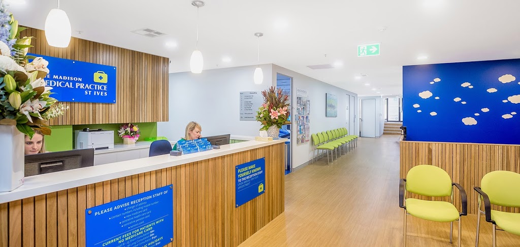 The Madison Medical Practice St Ives | hospital | 169-177 Mona Vale Road Suites 8-10, St. Ives NSW 2075, Australia | 0294409411 OR +61 2 9440 9411