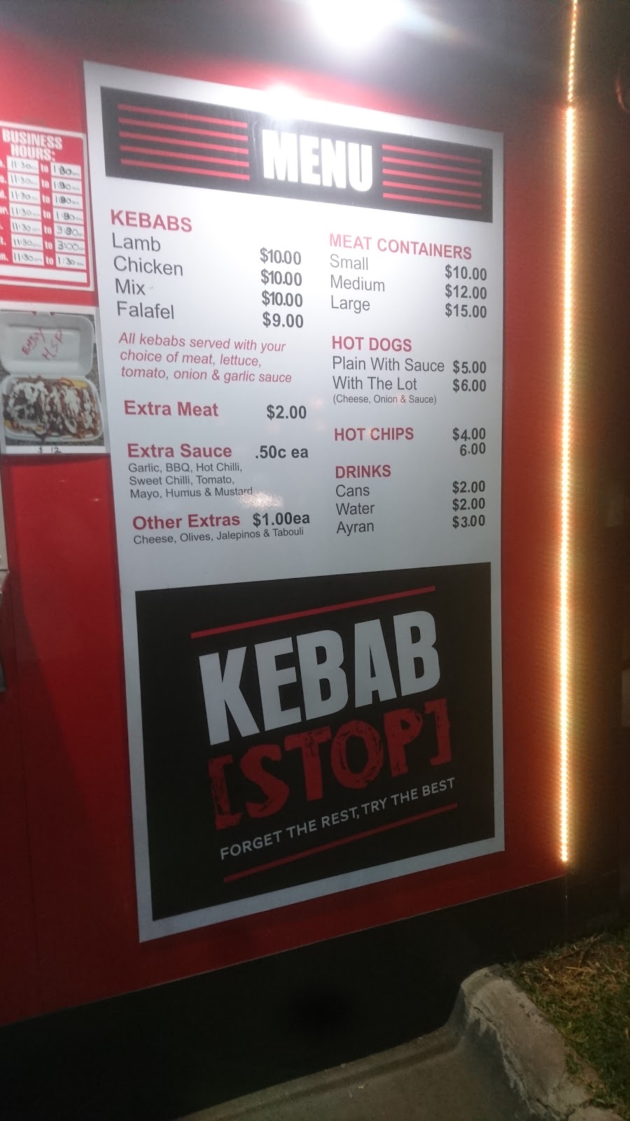 Kebab Stop | 973 Stud Rd, Rowville VIC 3178, Australia