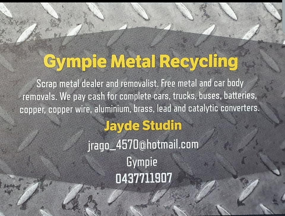 Gympie Metal Recycling | 37 Pinewood Ave, Gympie QLD 4570, Australia | Phone: 0437 711 907