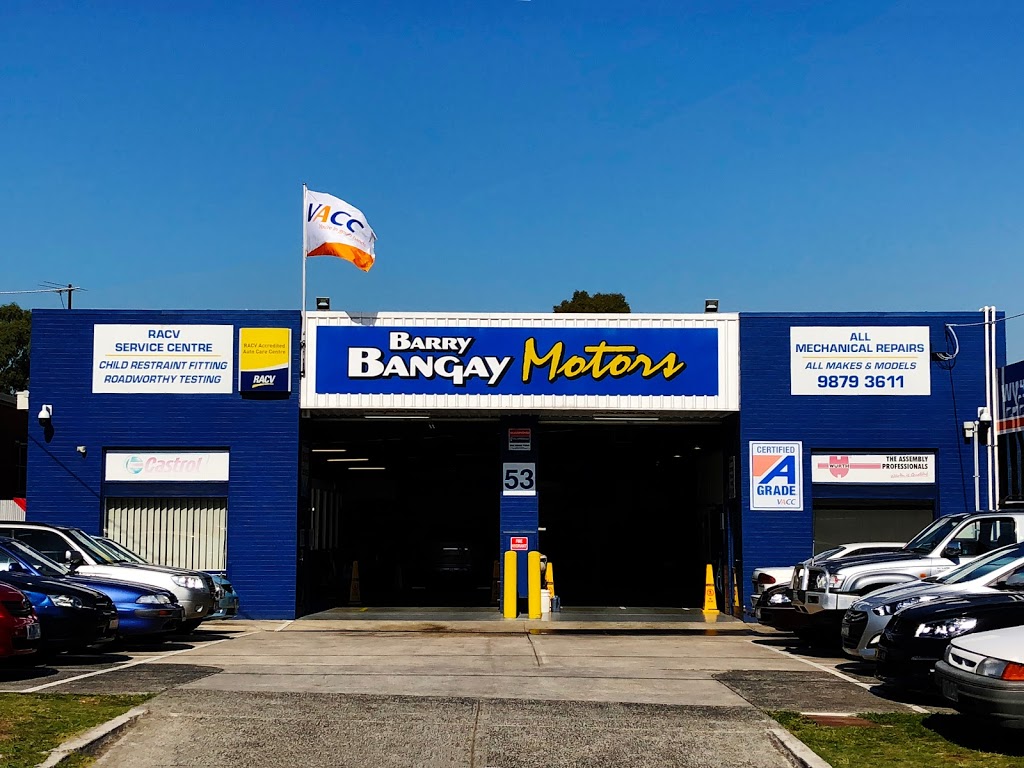 Barry Bangay Motors | 53 Bond St, Ringwood VIC 3134, Australia | Phone: (03) 9879 3611