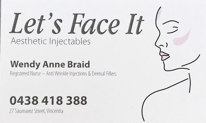 Lets Face It Aesthetic Injectables | beauty salon | 27 Saumarez St, Vincentia NSW 2540, Australia | 0438418388 OR +61 438 418 388