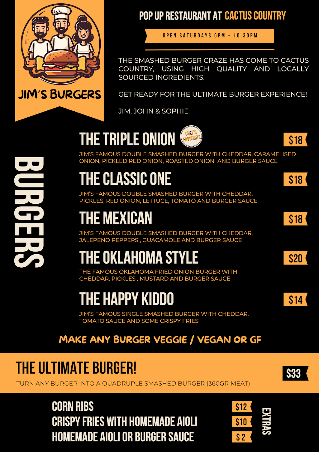 Jims Burgers | 4986 Murray Valley Hwy, Strathmerton VIC 3641, Australia | Phone: 0431 016 560