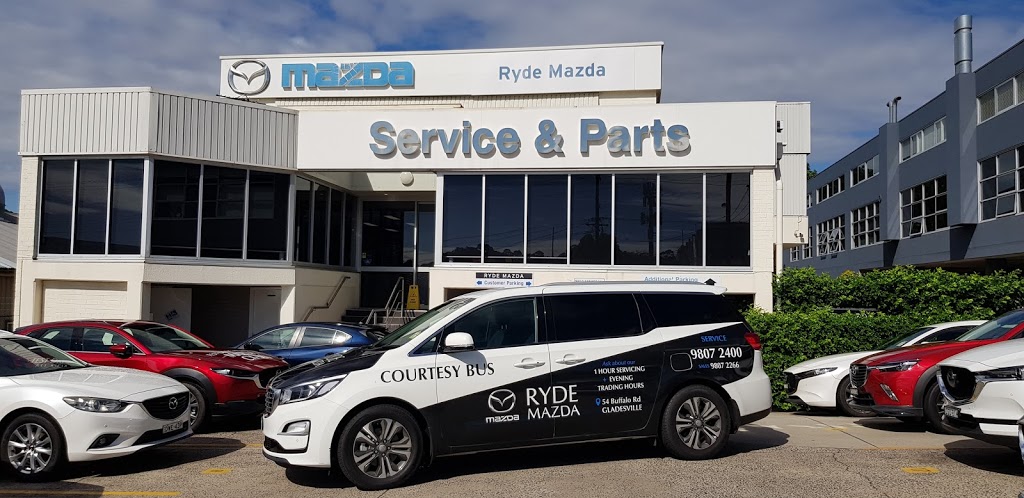 Ryde Mazda Service Centre | car repair | 54 Buffalo Rd, Gladesville NSW 2111, Australia | 0285590051 OR +61 2 8559 0051