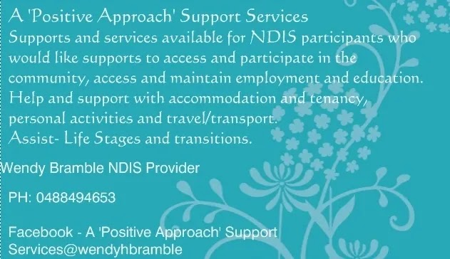 A Positive Approach Support Services | Raymond Terrace NSW 2324, Australia | Phone: 0488 494 653