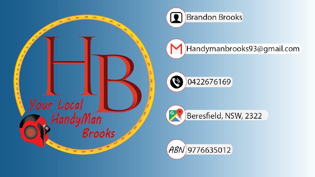 Handyman Brooks | general contractor | Lawson Ave, Woodberry NSW 2322, Australia | 0422676169 OR +61 422 676 169