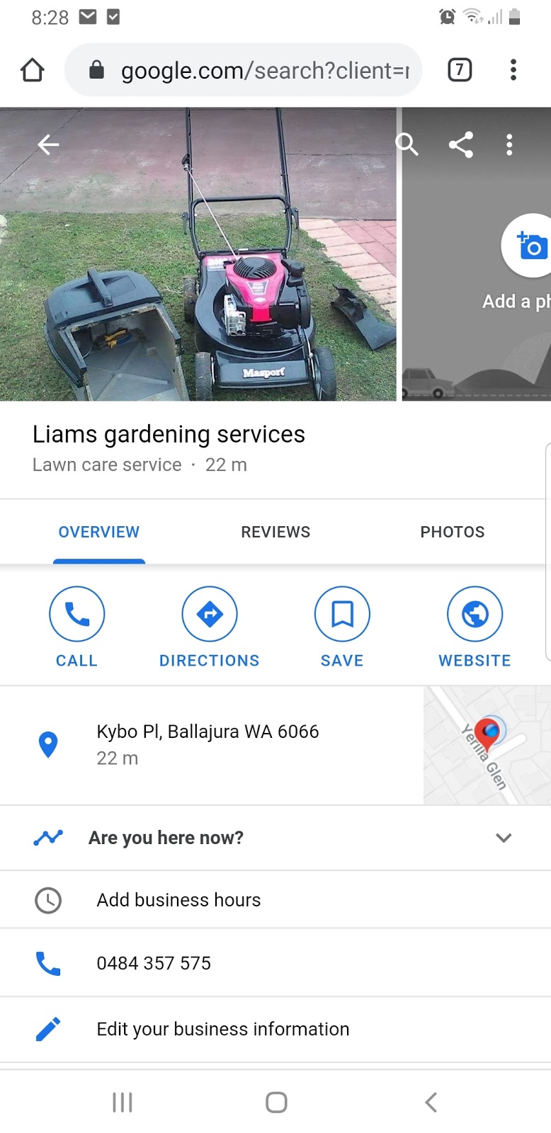 Liams gardening services | Kybo Pl, Ballajura WA 6066, Australia | Phone: 0484 357 575