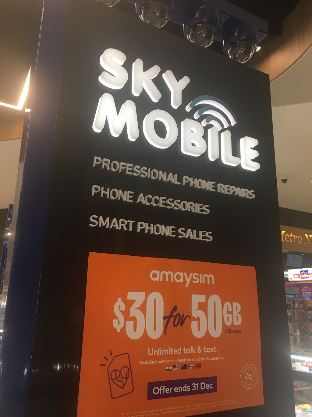 Sky Mobile Newton | store | Kiosk 1, Newton Village Shopping Centre, 299 Montacute Rd, Newton SA 5074, Australia | 0481287176 OR +61 481 287 176