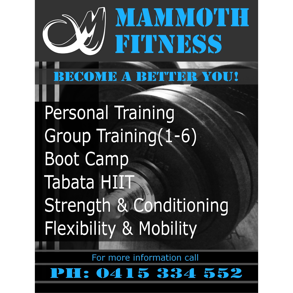 Mammoth Personal Fitness | 1A Sydney St, Ascot Vale VIC 3032, Australia | Phone: 0415 334 552