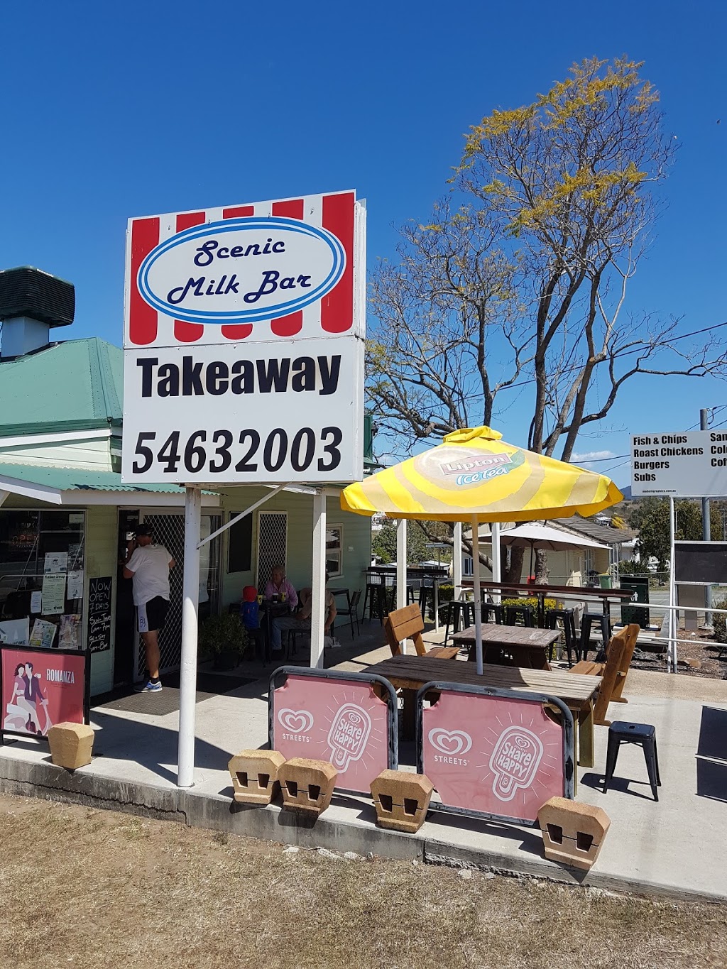 Scenic Milk Bar | meal takeaway | 14 Coronation Dr, Boonah QLD 4310, Australia | 0754632003 OR +61 7 5463 2003
