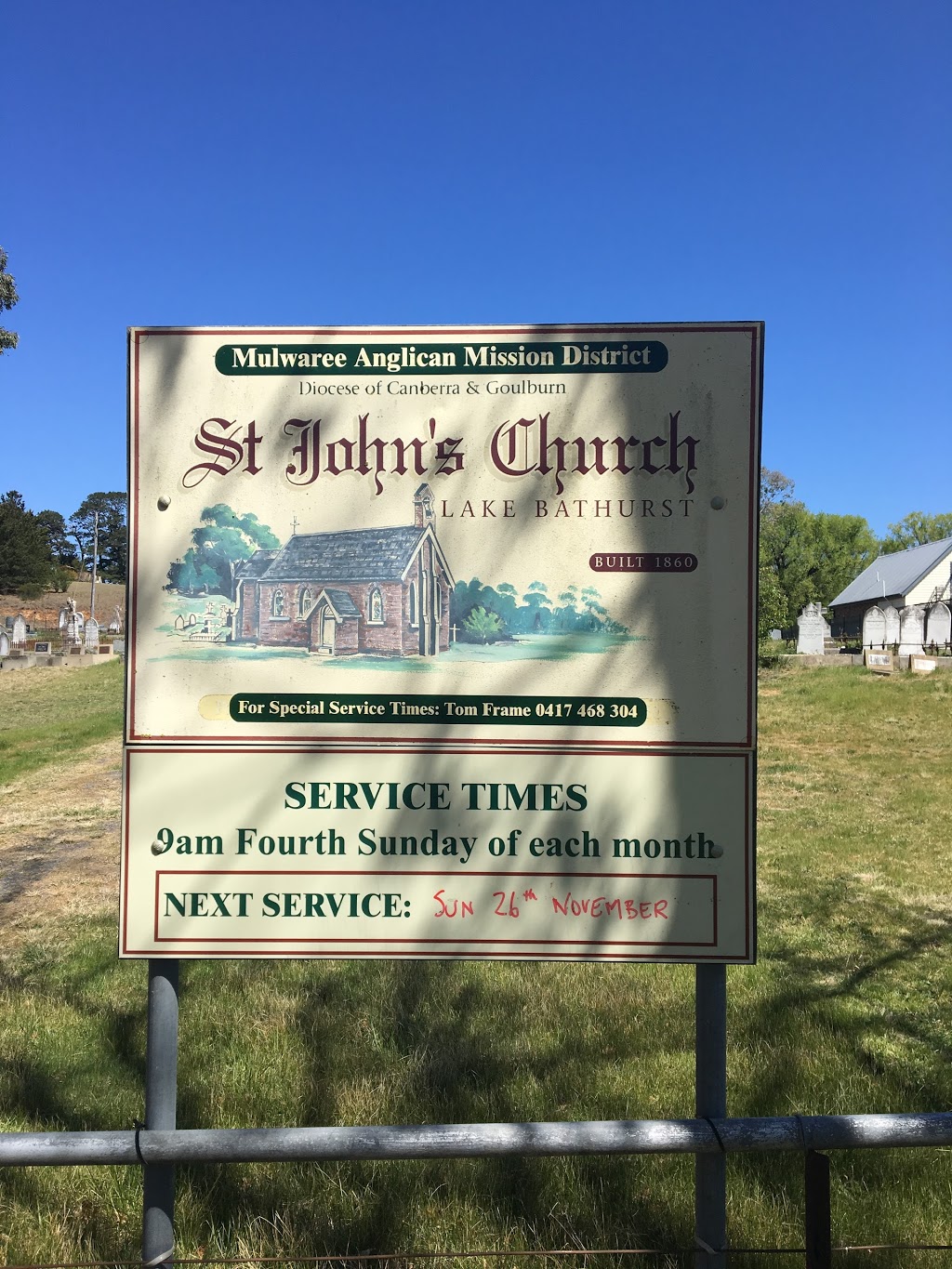 Saint Johns Church | church | Lake Bathurst NSW 2580, Australia | 0417468304 OR +61 417 468 304