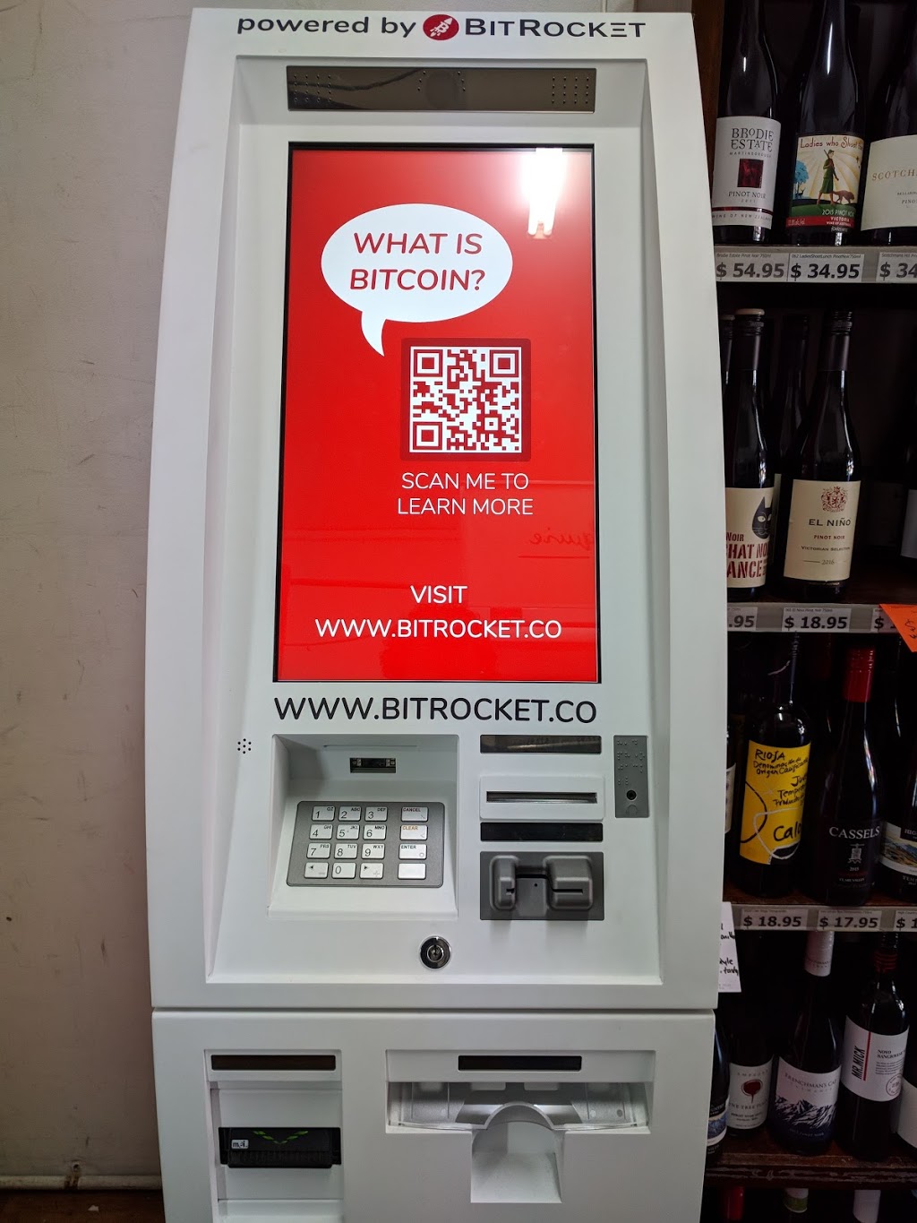 BitRocket Bitcoin ATM at Macaulay Cleanskins Wine | store | 478 Macaulay Rd, Kensington VIC 3031, Australia | 0468312579 OR +61 468 312 579