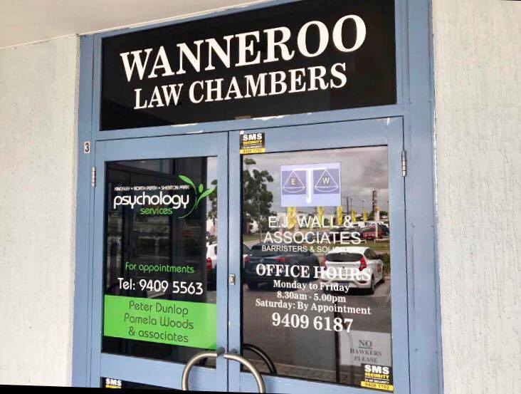 EJ Wall & Associates | lawyer | 8 Whitewater Lookout, Iluka WA 6028, Australia | 0894096187 OR +61 8 9409 6187