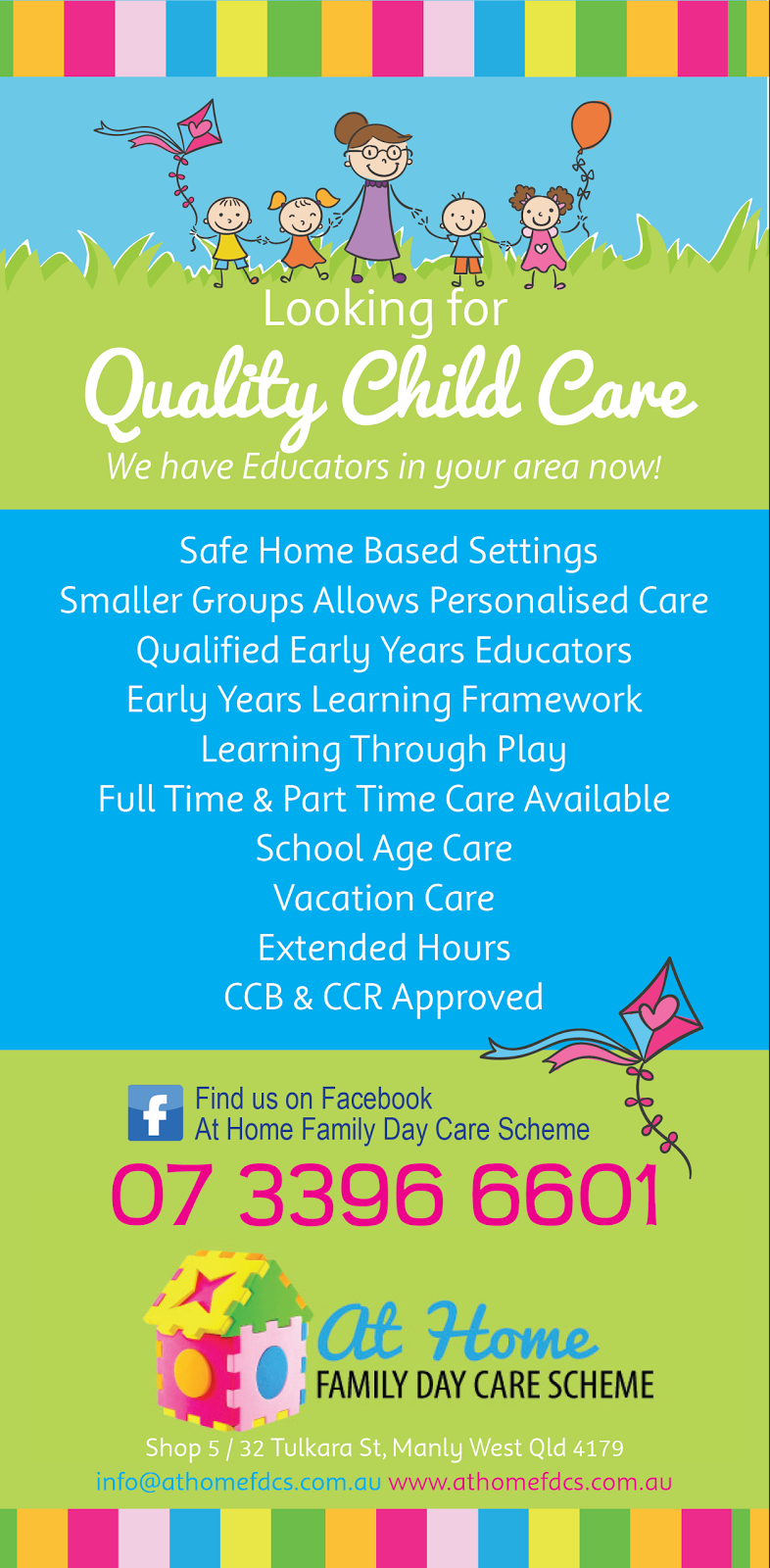 At Home Family Day Care Scheme Pty Ltd | 151 Old Cleveland Rd, Capalaba QLD 4157, Australia | Phone: (07) 3245 4721