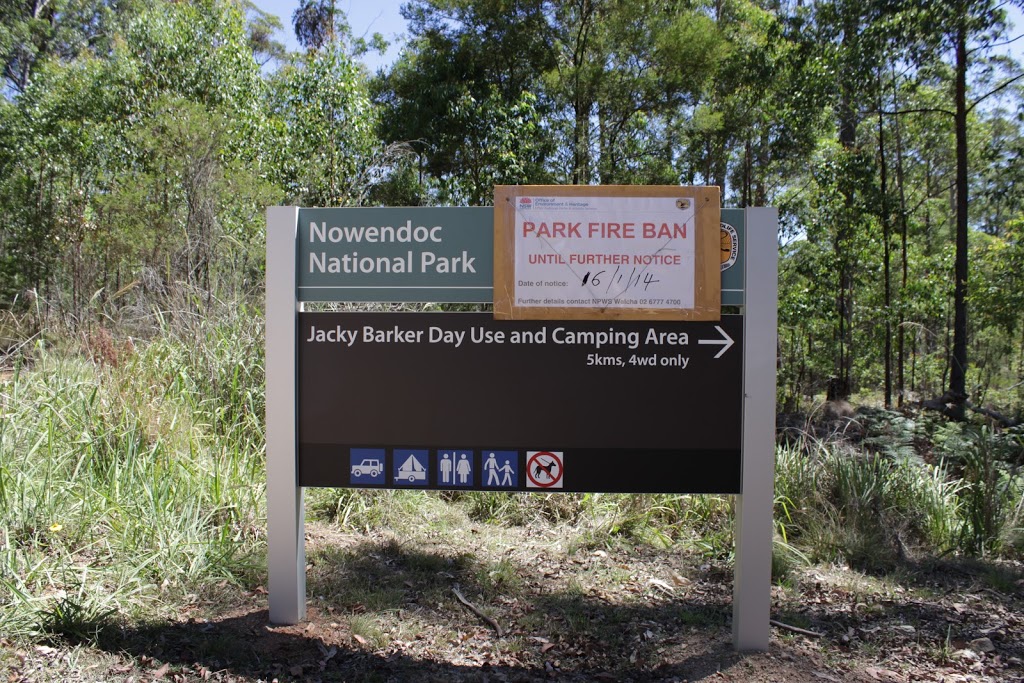 Jacky Barkers campground | campground | Jacky Barkers Road, Nowendoc NSW 2354, Australia | 0267774700 OR +61 2 6777 4700