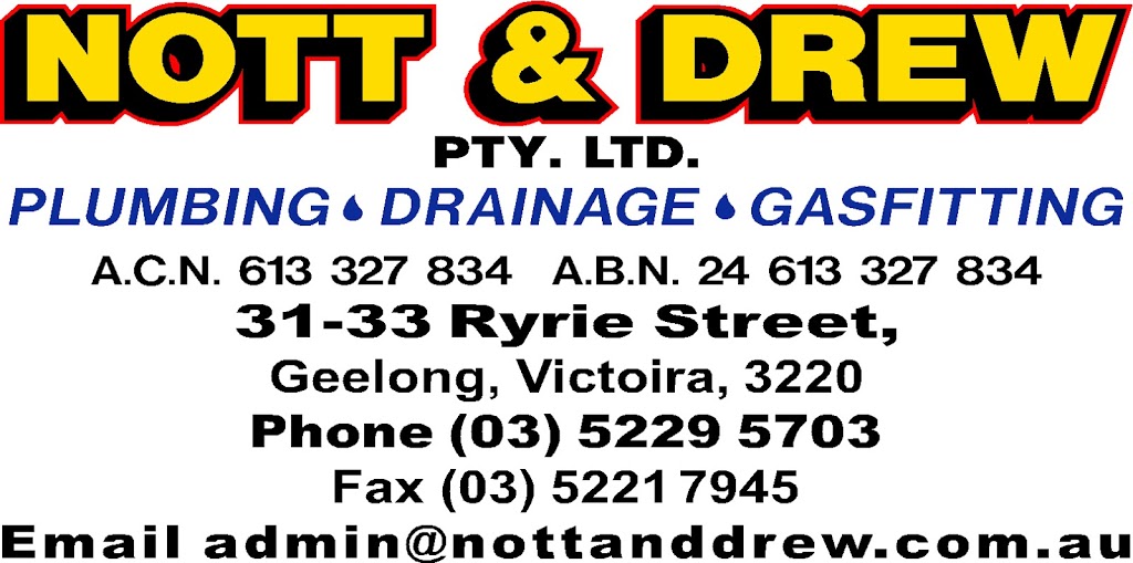 Nott & Drew Pty Ltd | plumber | 31-33 Ryrie St, Geelong VIC 3220, Australia | 0352295703 OR +61 3 5229 5703