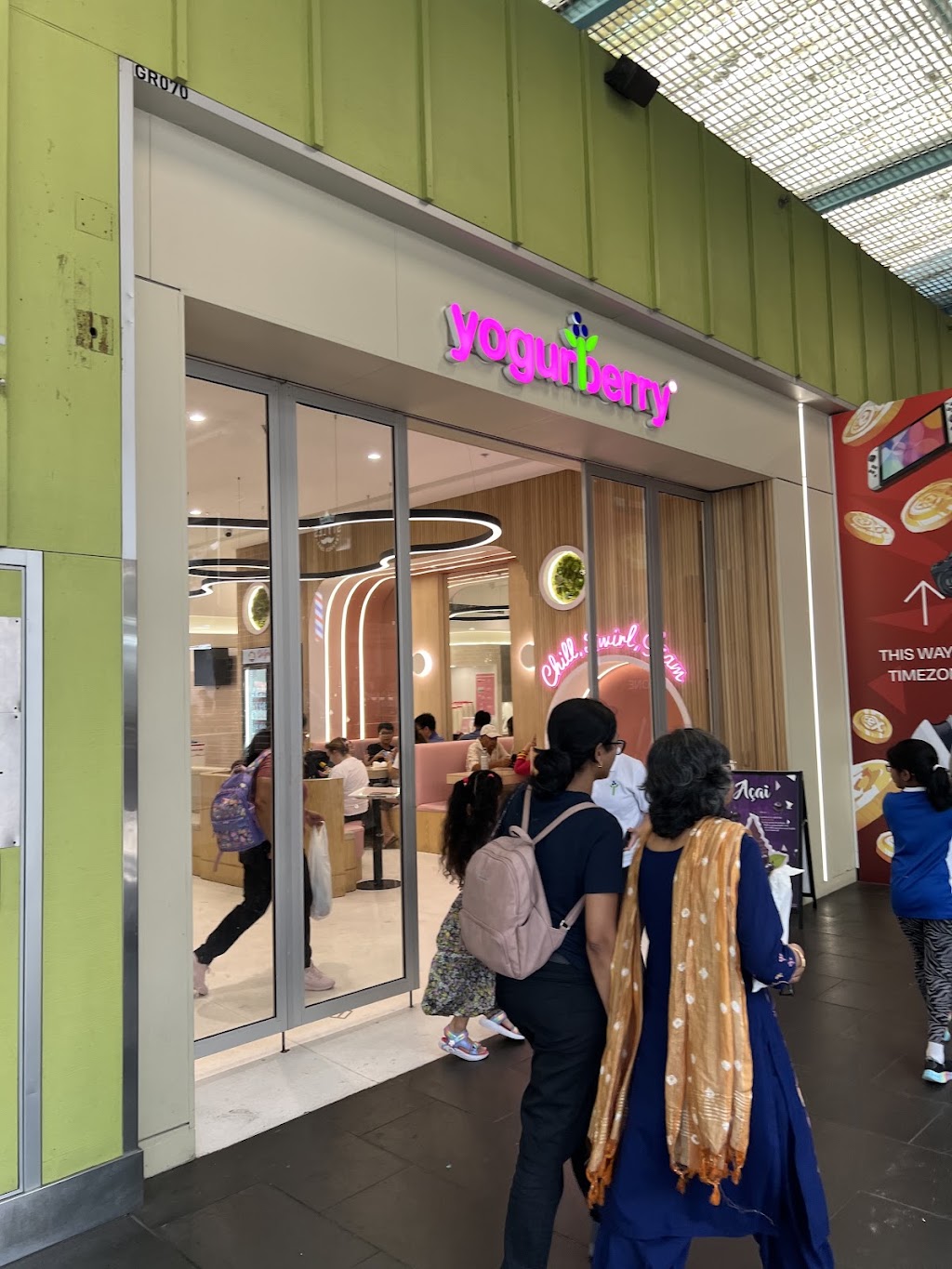 Yogurberry Rouse Hill | Shop GR070, 10/14 Market Ln, Rouse Hill NSW 2155, Australia | Phone: (02) 8809 1383