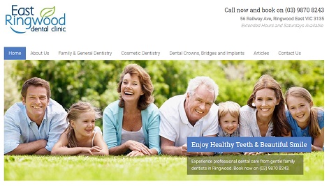 East Ringwood Dental Clinic | dentist | 56 Railway Ave, Ringwood East VIC 3135, Australia | 0398708243 OR +61 3 9870 8243